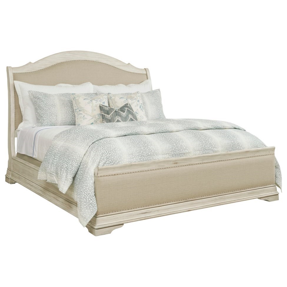 Kincaid Furniture Selwyn 020323P Kelly Queen Size Upholstered Sleigh Bed Lindy's Furniture